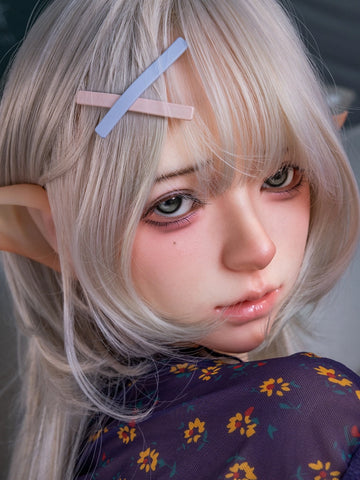 F8663—158cm/5ft2-34.5kg F Cup Silicone Elf Sex Doll with ROS Head | Firefly Diary Max