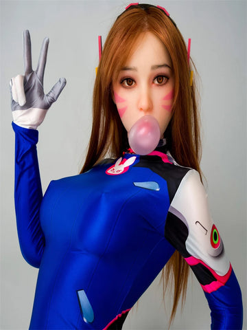 F1649-160cm/5ft2 E Cup Anime Face Full Silicone Sex Doll