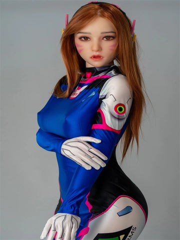 F1649-160cm/5ft2 E Cup Anime Face Full Silicone Sex Doll