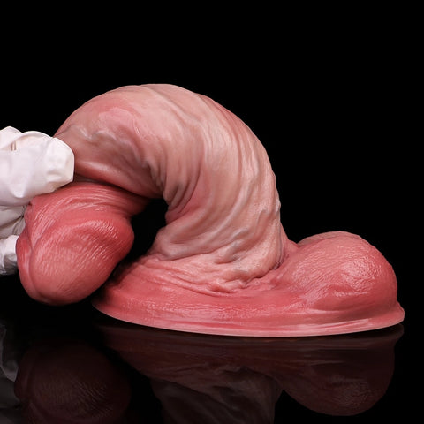 D413(1 LBS丨6.42'') Realistic Silicone Dildo with Veined Texture and Suction Cup Base