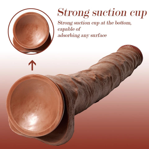 D049- (22.05'') Male Torso TPR Dildo Extra Long Pink Glans【In Stock】| Xingse