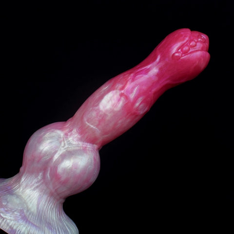 D404(0.7-1.7 LBS丨8''-10.8'') Fantasy Dog Dildo Silicone Knot Dildo 3 Size