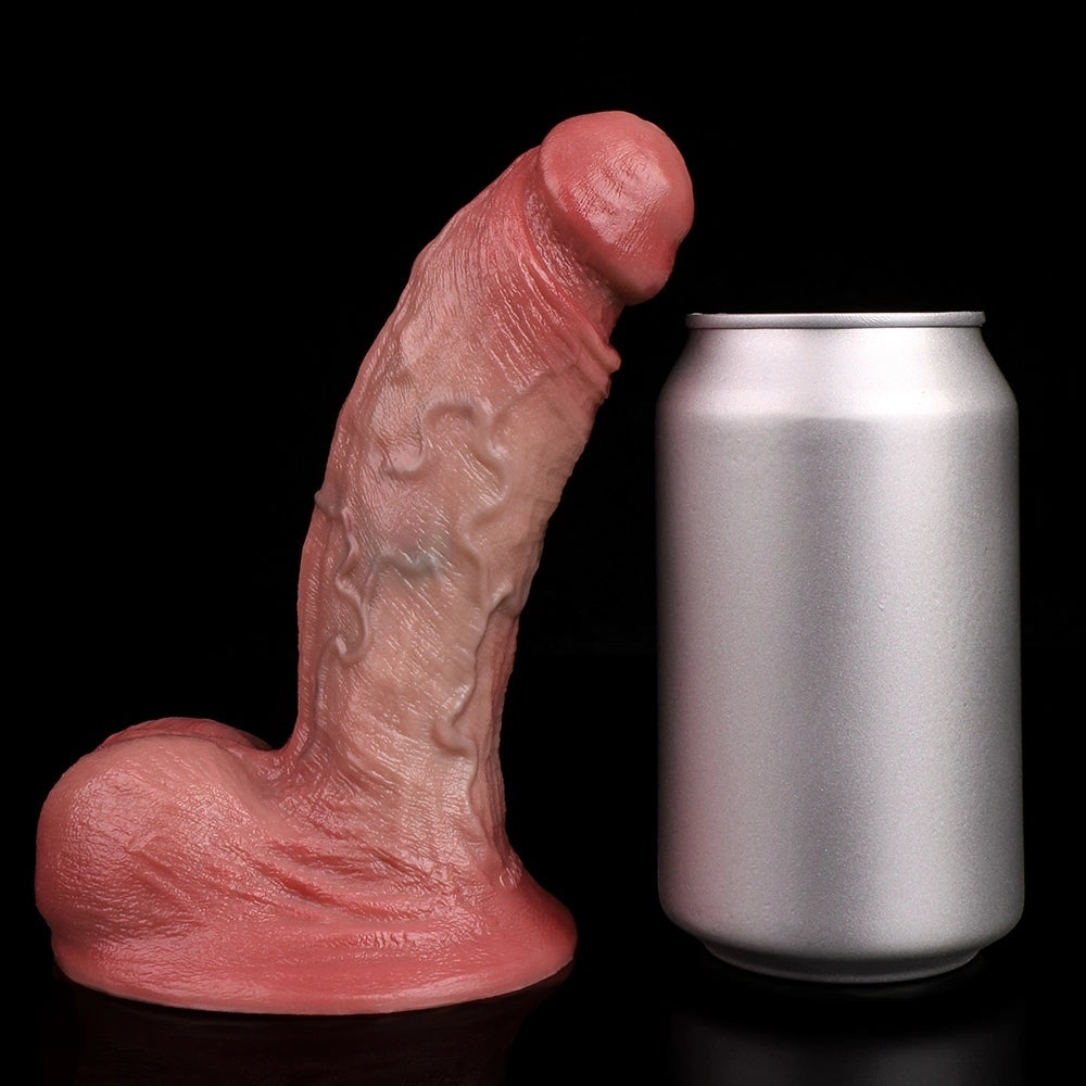 D418(0.6 LBS丨6.26'') Realistic Silicone Dildo with Veined Texture and Suction Cup Base