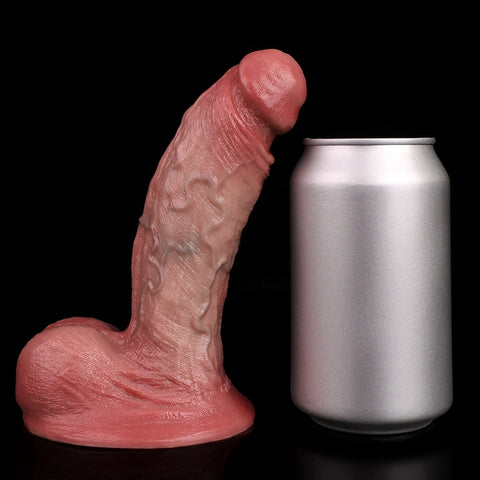 D418(0.6 LBS丨6.26'') Realistic Silicone Dildo with Veined Texture and Suction Cup Base