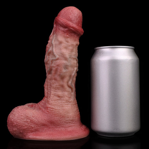 D417(0.8 LBS丨6.89'') Realistic Silicone Dildo with Veined Texture and Suction Cup Base