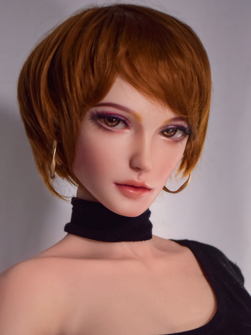 H519 Mini Anime Silicone Sex Doll Head｜Elsa Babe Head