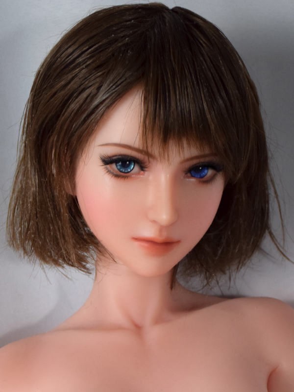 H521 Mini Anime Silicone Sex Doll Head｜Elsa Babe Head