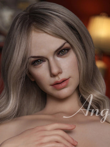 H291  Silicone Sex Doll Head丨Angel Kiss Doll Head