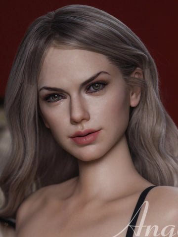 H291  Silicone Sex Doll Head丨Angel Kiss Doll Head
