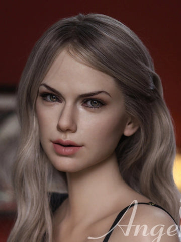 H291  Silicone Sex Doll Head丨Angel Kiss Doll Head