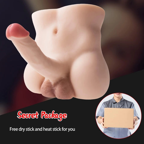 T368-6.6lbs/24.4cm Realistic Dildo Torso Male Sex Dolls in Stock EU