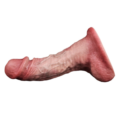 D421(0.9 LBS丨7.36'') Realistic Silicone Torso Dildo with Veined Texture and Suction Cup Base