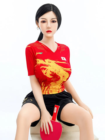 F4637-158cm/5ft2-33kg Dカップ リアルなシリコンヘッド 中国製セックスドール | SY Doll 