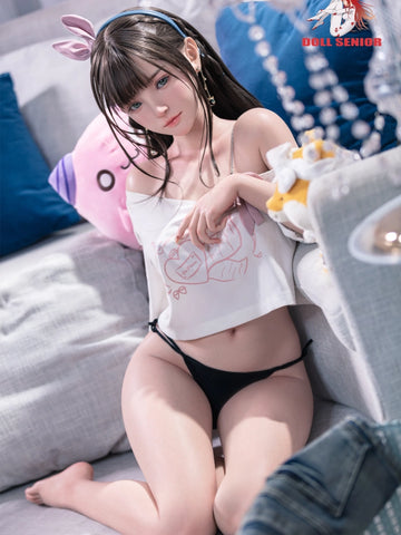 F7659- 150cm(4ft11)-25kg D Cup Silicone ROS Japanese Mini Sex Doll Miye with Implanted Hair+Gel Breast+Oral丨Doll senior