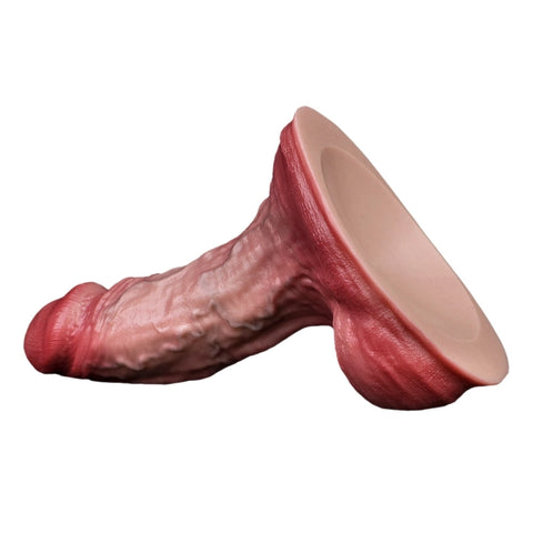 D413(1 LBS丨6.42'') Realistic Silicone Dildo with Veined Texture and Suction Cup Base
