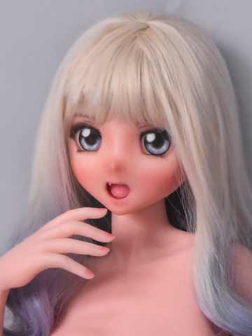 H523 Mini Anime Silicone Sex Doll Head｜Elsa Babe Head
