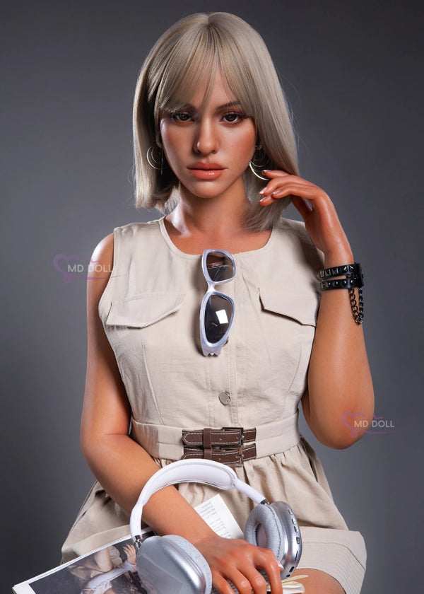 F8154K-166cm/5ft5-38kg M33 D Cup Black Realistic Life size Sex Doll 【In Stock US】| MD Doll