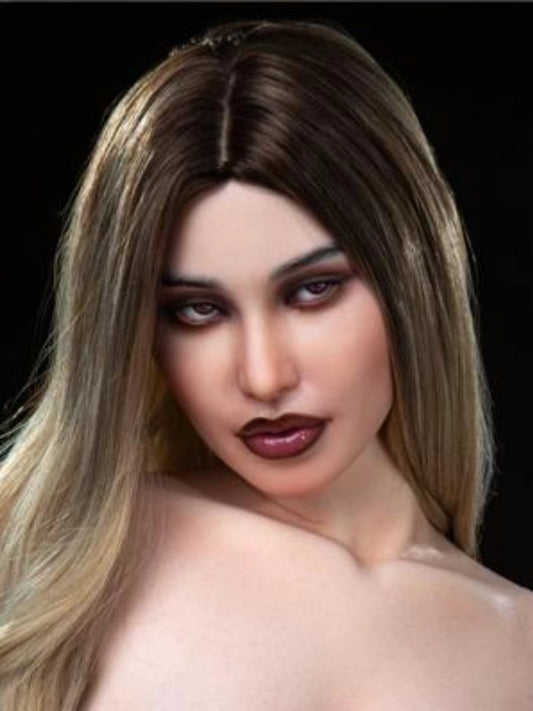 H780 セックスドールヘッド - シリコン - 深紅のよだれ唇【アイアンテックドールヘッド】 
