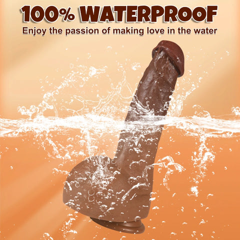 D051- (11.02'') Black Male Torso TPR Dildo Shemale Ultra-realistic, With Suction Cup Base【In Stock】| Xingse