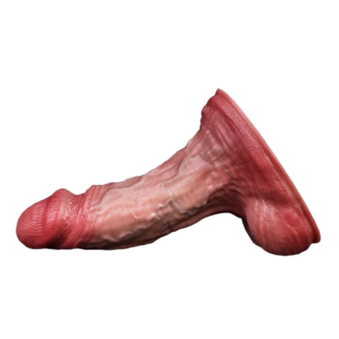 D413(1 LBS丨6.42'') Realistic Silicone Dildo with Veined Texture and Suction Cup Base