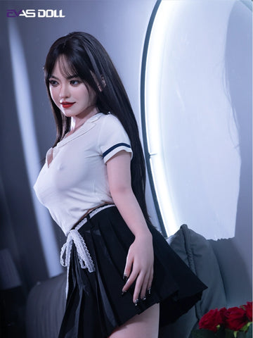 F6109—157cm/5.2ft-35kg F Cup Asian ROS Silicone Realistic Sex Doll | EvasDoll