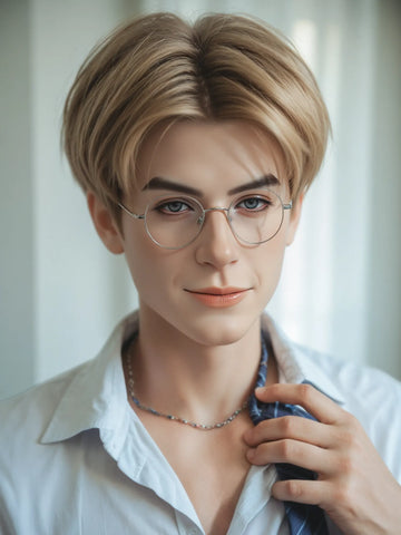 F5976—160cm/5ft2-45.5kg 7.1in Dildo Chinese Femboy Sex Doll Electric Penis - SY Doll