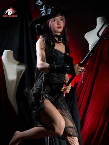 F9180- 165cm(5ft4)-35kg B Cup Silicone Halloween Flat Chest Sex Doll Vigina丨Doll senior