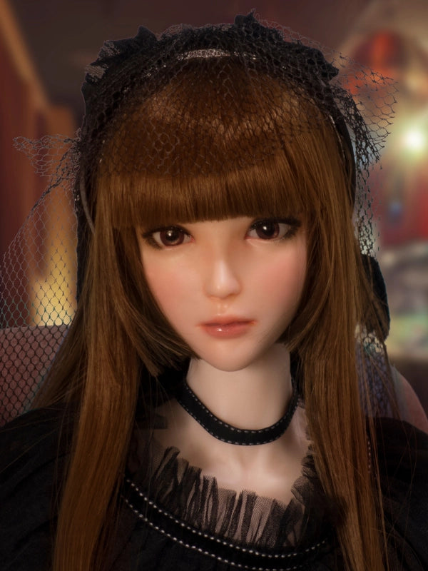 H502 Mini Anime Silicone Sex Doll Head｜Elsa Babe Head