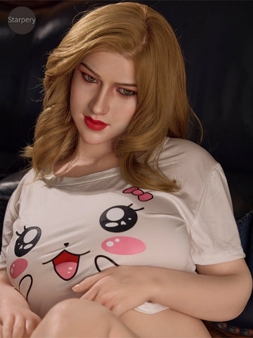 F7690-161cm(5ft3)/41.5kg H Cup Silicone SSBBW Sex Doll with Weight Reduction 4.0 and ROS Head｜Starpery Doll