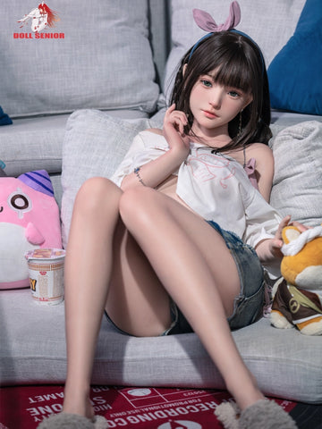 F7659- 150cm(4ft11)-25kg D Cup Silicone ROS Japanese Mini Sex Doll Miye with Implanted Hair+Gel Breast+Oral丨Doll senior
