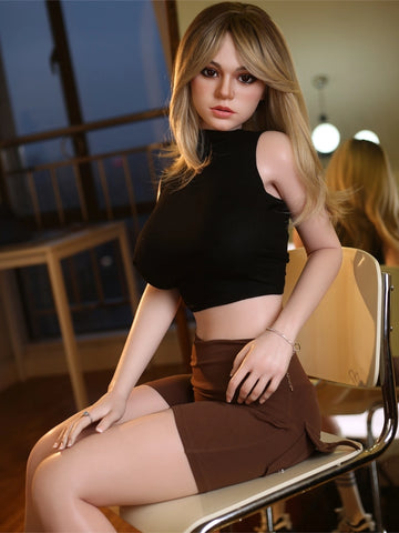 F7696-160cm(5ft2)-26kg D cup Gel Filled Breasts Life Size Sex Doll with Ros Head｜JX DOLL