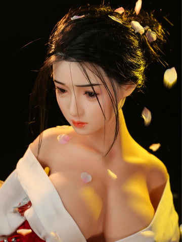 F3638-158cm/5ft1(35kg)  E cup Silicone Kimono Japanese Beauty Mature Asian Girls Sex Doll | FJ Doll