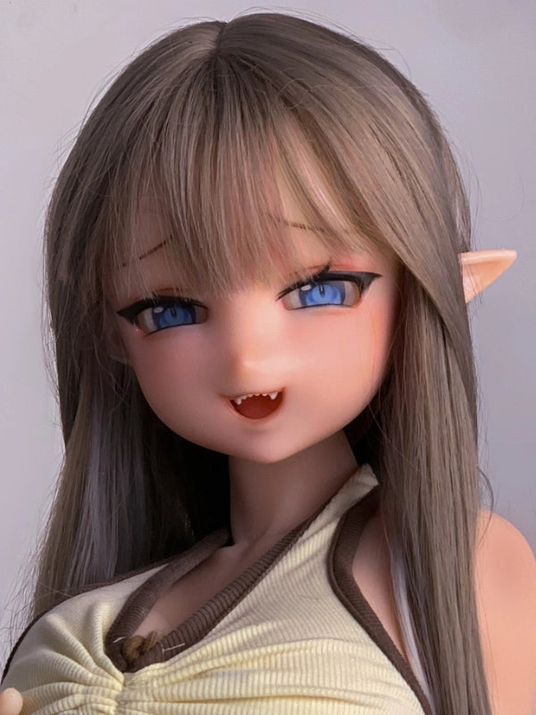 H527 Mini Anime Silicone Sex Doll Head｜Elsa Babe Head