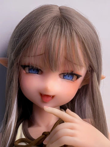 H527 Mini Anime Silicone Sex Doll Head｜Elsa Babe Head