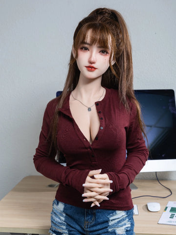 F2345- 166cm(5.4ft) C Cup Gel Breasts Silicone Love Doll｜Qita Doll