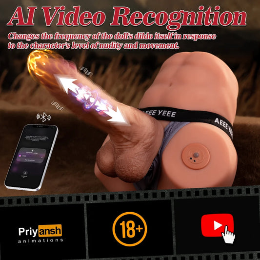 T660 - 9.35lbs TPR 8.46in Dildo Insert AI Sex Doll Torso Toy & Masturbator【IN Stock US】 | Xinse