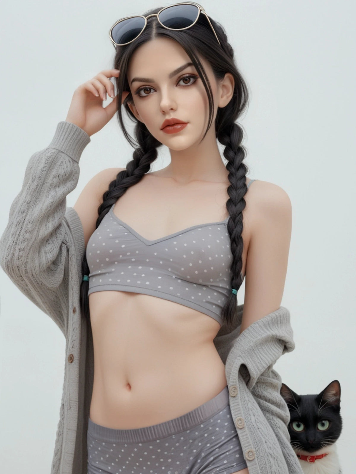 F6131-159cm/5.2ft 34kg B Cup Flat Chested Young Sex Doll - Rosretty Doll