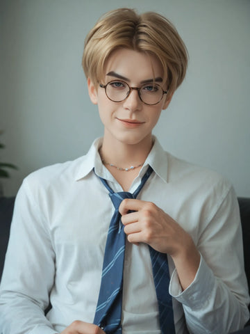 F5976—160cm/5ft2-45.5kg 7.1in Dildo Chinese Femboy Sex Doll Electric Penis - SY Doll