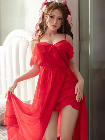 F5105-150cm/4ft9 D Cup Karen Asian Sexy Silicone Doll ｜JX Doll