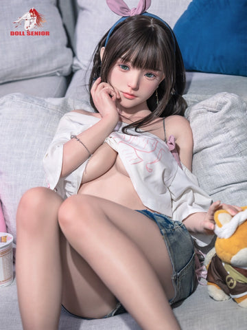 F7659- 150cm(4ft11)-25kg D Cup Silicone ROS Japanese Mini Sex Doll Miye with Implanted Hair+Gel Breast+Oral丨Doll senior