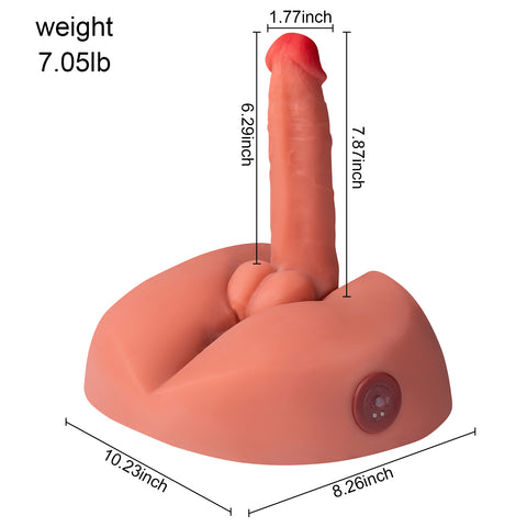 T907 (7,05lb) 7,87″ Dildo Điện Nam Có Thể Sạc Lại Búp Bê Tình Dục Mông Thân Đồ Chơi Người Lớn Cho Nữ 