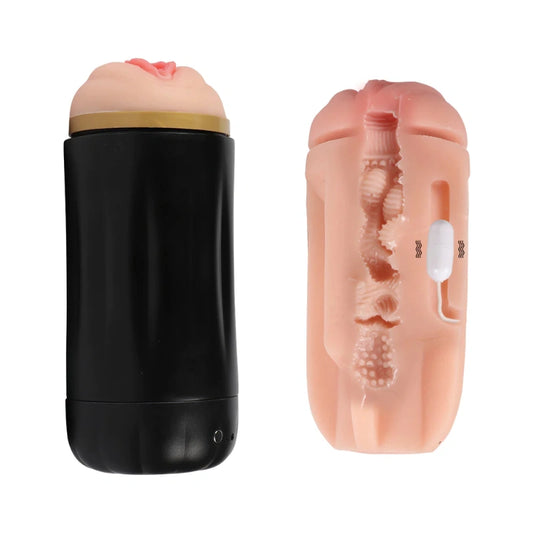 P903- Induction Vibrating Male Masturbator Pocket Pussy Sex Toys Cheap