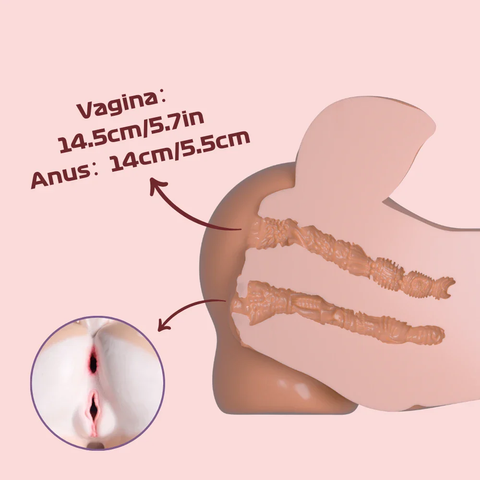 A351-7.7LB-Silicone Deer Ass Furry Sex Doll Torso | MRL