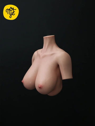 B44 - 39.7 lbs Platinum silicone Realistic Breast With A Vagina Masturbator | Notye