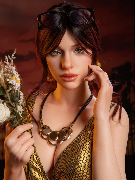 F8182K-166cm/5ft5-38kg M38 Rose D Cup Life size Silicone Realistic Sex Doll IN STOCK USA | MD Doll