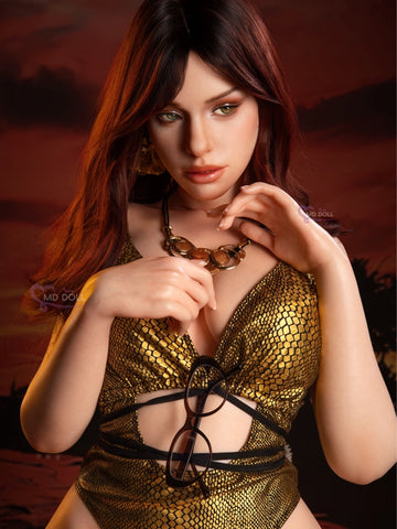 F8182K-166cm/5ft5-38kg M38 Rose D Cup Life size Silicone Realistic Sex Doll IN STOCK USA | MD Doll
