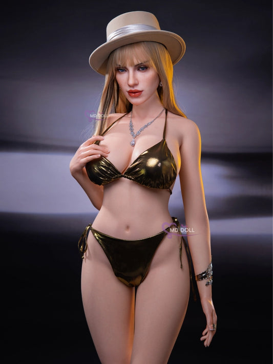 F8216-166cm/5ft5-43kg M45 F Cup Life size Silicone Sex Doll | MD Doll