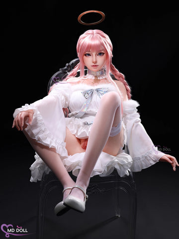 F6315-151cm/5ft-25kg Asian Silicone Sex Doll with Realistic Skin Texture | MD Doll