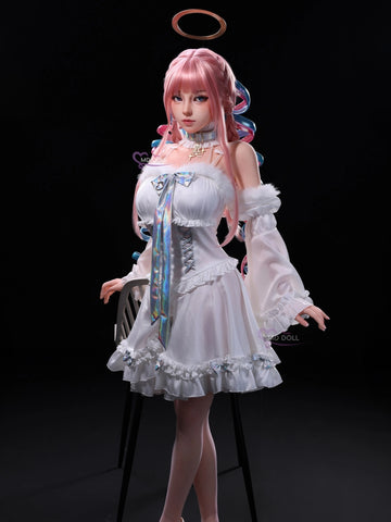 F6315-151cm/5ft-25kg Asian Silicone Sex Doll with Realistic Skin Texture | MD Doll