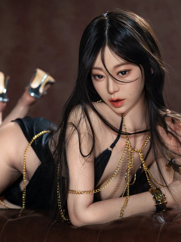 F5712- 165cm(5ft4)-35kg B Cup Silicone ROS Flat Chest Asian Celebrity Sex Doll丨Doll senior